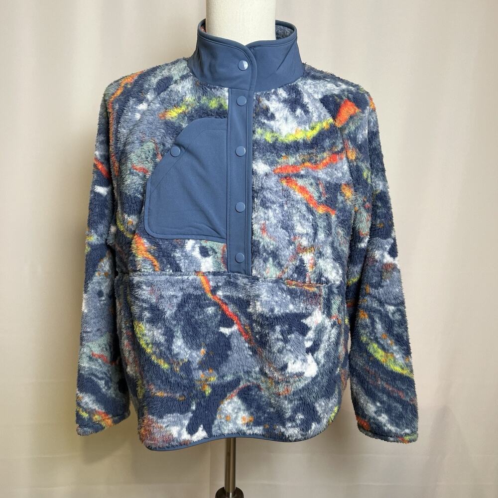 LIVI Crop Snap-Up Sherpa Pullover for Lane Bryant Size 18/20 NWT MSRP 99.95